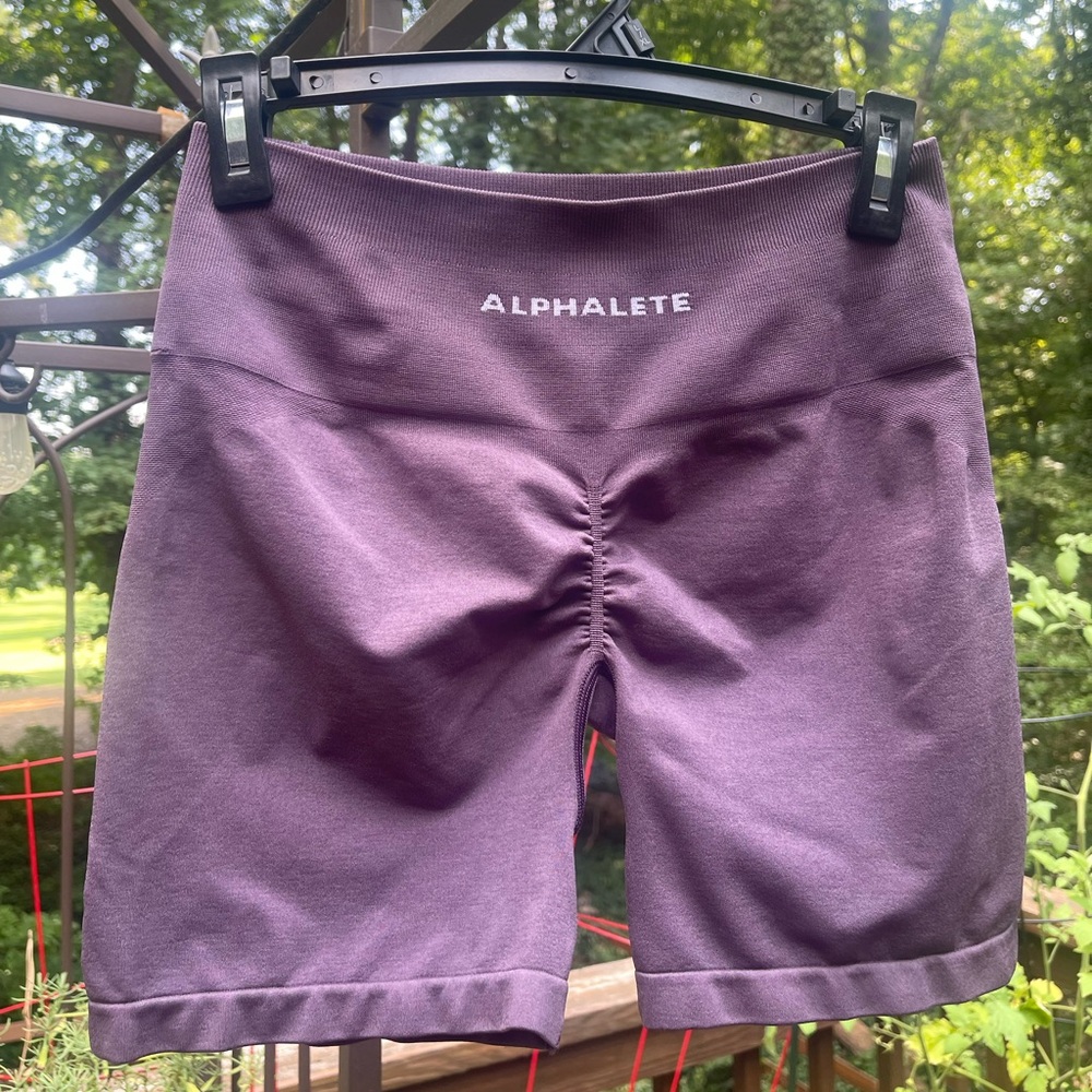 Alphalete purple shorts large